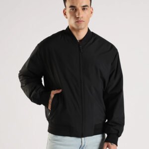 Calvin Klein Jeans Solid Regular Fit Polyester Jacket
