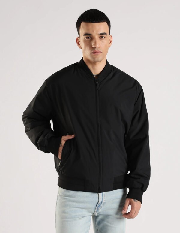 Calvin Klein Jeans Solid Regular Fit Polyester Jacket