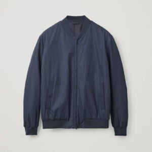 Next Blue Navy Regular Fit Smart Bomber Jacket