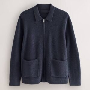 Next REGULAR FIT - SOFT TEXTURE ZIP THROUGH - Cardigan