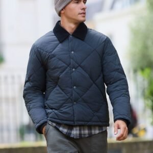 Next Navy Blue Diamond Quilted Padded Jacket